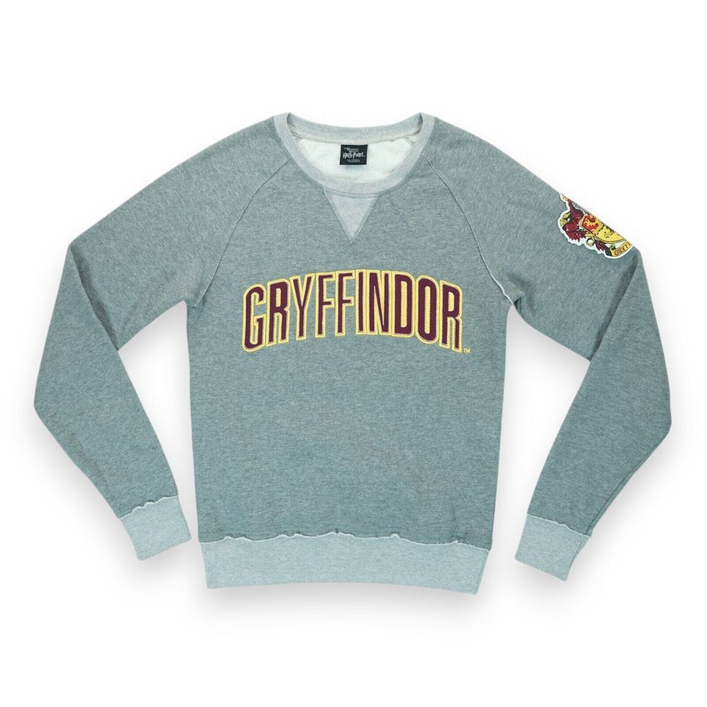 Universal Studios "HARRY POTTER GRYFFINDOR" Pullover Fleece Sweater (Gray)‎ XS